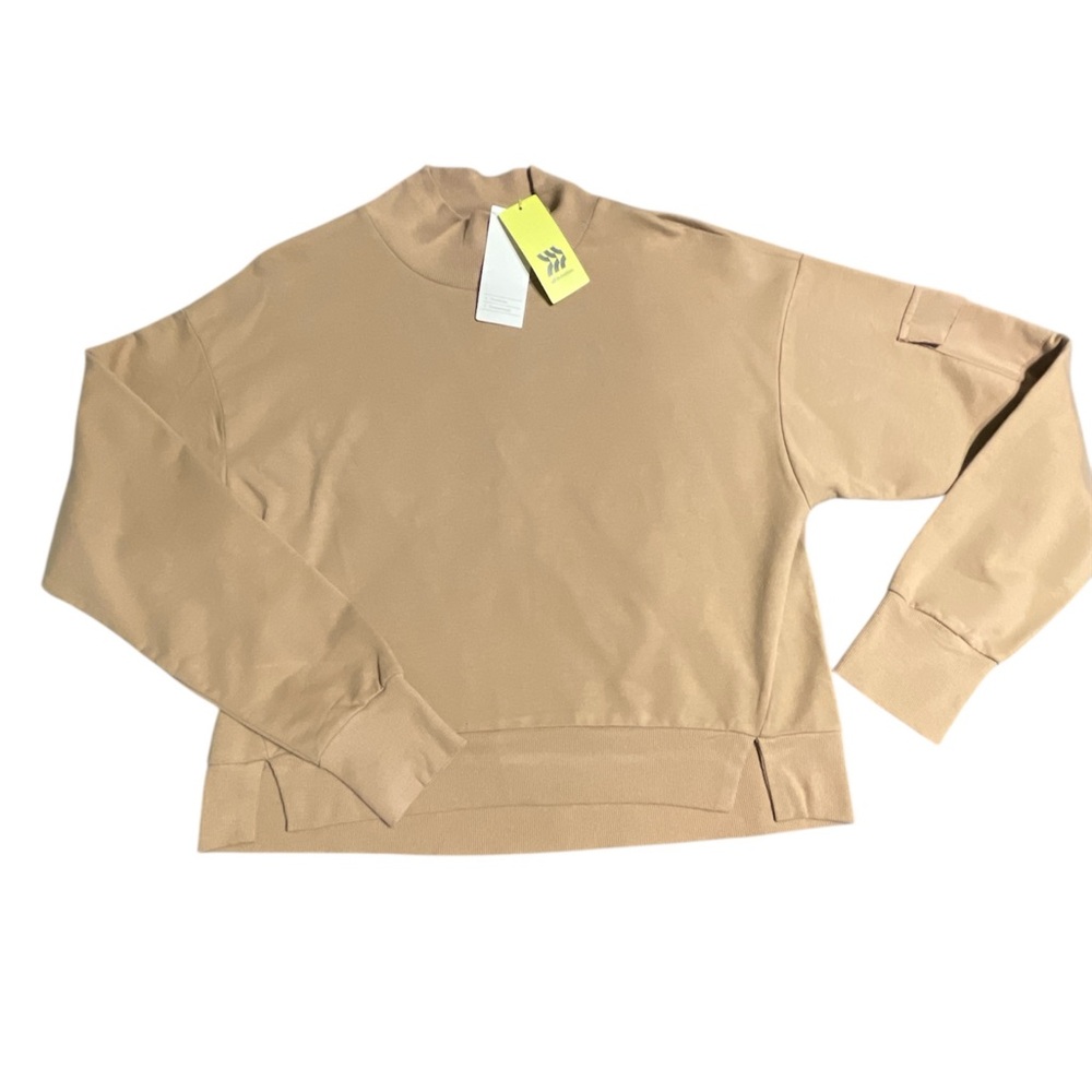 All in Motion Tan Sweatshirt Casual Crewneck